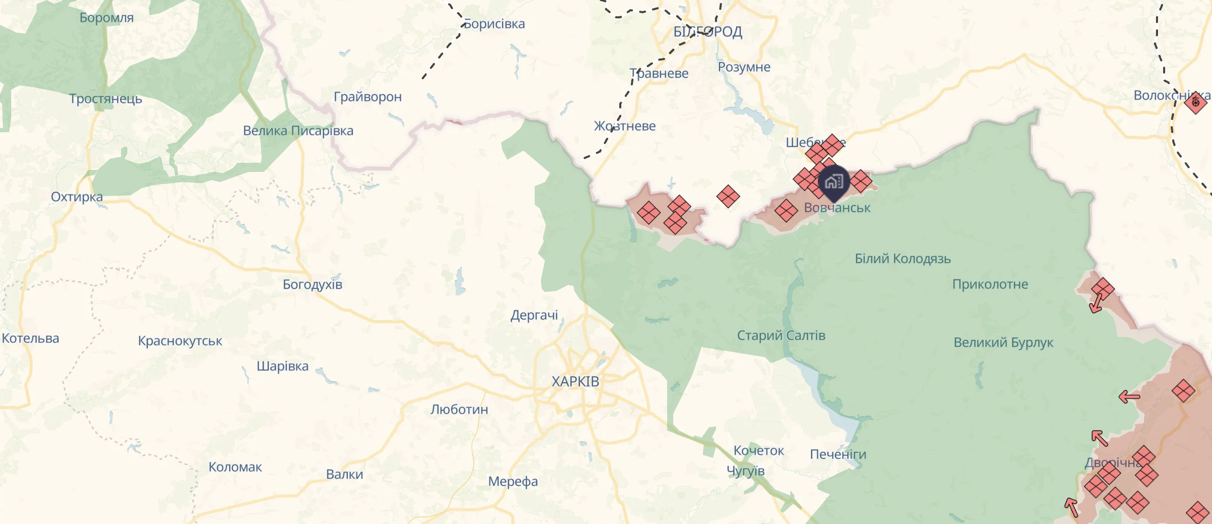 Ориентировочная карта боевых действий по состоянию на 3 ноября / DeepStateMap